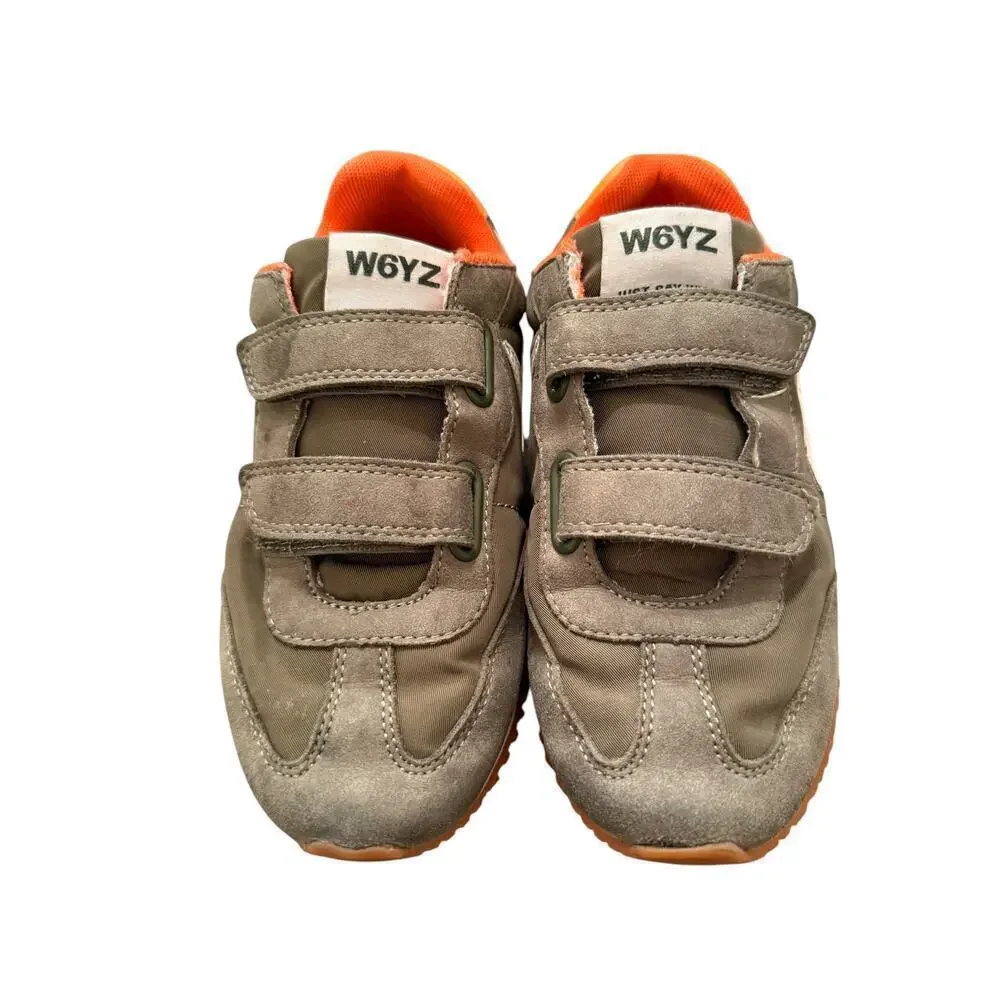 W6YZ Kids Khaki SAMOA VL Sneakers Shoes Size 1.5